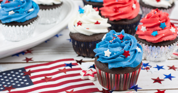 Celebrate the 4th of July with Festive Chocolate Cupcakes