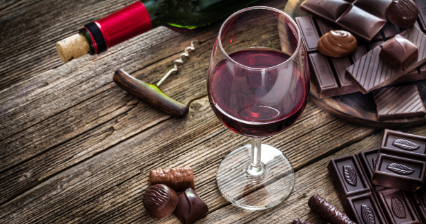 chocolate and wine